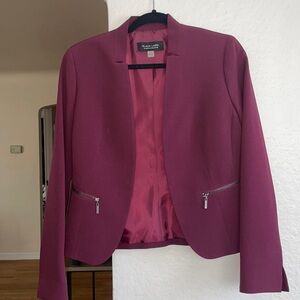 Maroon blazer, worn 1x for headshots